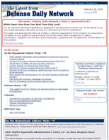 The Latest from Defense Daily